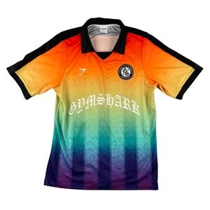 Gymshark Jersey Mens S Multicolor Gradient Strength In Numbers Short Sleeve Logo